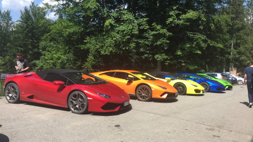 Lamborghini Huracan pe Transfagarasan